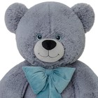 Мягкая игрушка «Медведь Пьер с бантом», цвет серый, 130 см - Фото 3