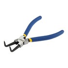 Съемник внутренних стопорных колец ТУНДРА, изогнутые губки на сжим, 170 мм - Фото 1