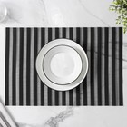 Салфетки сервировочные на стол Magistro, 4 шт., 30×45 см, чёрные - Фото 2