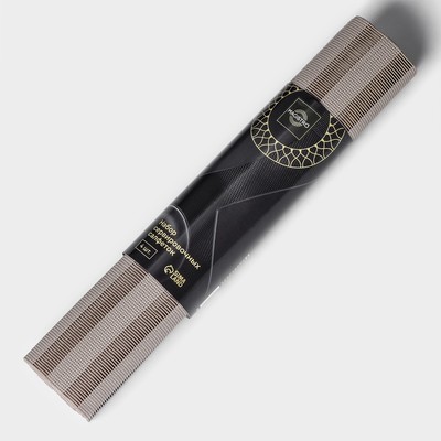 Салфетки сервировочные на стол на стол Magistro, 4 шт., 30×45 см, коричневые