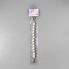 Ручка для сумки, перламутровые бусы, 26 см, цвет белый/серебряный - Фото 7