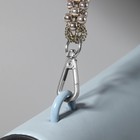 Ручка для сумки, шнур из бусин, 28 см, цвет серебряный - Фото 6