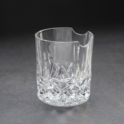 Стакан для виски Old Fashioned, 300 мл, с подставкой под сигару, стекло, прозрачный