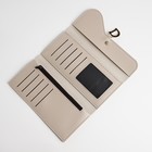 Кошелёк на молнии, цвет бежевый - фото 24741795