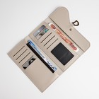 Кошелёк на молнии, цвет бежевый - фото 24741796