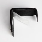 Портмоне мужское на магнитах, отдел для купюр, карт, монет, чёрное - Фото 4