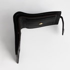 Портмоне мужское на магните, отдел для купюр, карт, монет, чёрное - Фото 3