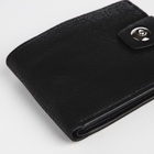 Портмоне мужское «Сахир», на магните, отдел для купюр, для карт, для монет, чёрное - Фото 5