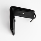 Портмоне мужское «Сахир», на магните, отдел для купюр, для карт, для монет, чёрное - Фото 4