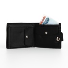 Портмоне мужское «Сахир», на магните, отдел для купюр, для карт, для монет, чёрное - Фото 2
