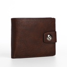 Портмоне мужское на магните, отдел для купюр, для карт, для монет, коричневое - Фото 6