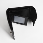 Портмоне мужское на магните, три сложения, отдел для купюр, для карт, для монет, чёрное - Фото 4