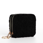 Кошелёк на молнии, чёрный - Фото 4