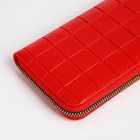 Кошелёк женский, четыре отделения, на молнии, красный - Фото 2