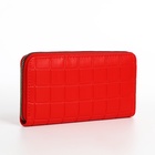 Кошелёк женский, четыре отделения, на молнии, красный - Фото 5