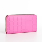 Кошелёк на молнии, цвет розовый - фото 57991407