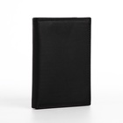 Портмоне мужское, без застёжки, 3 в 1, автодокументы, паспорт, чёрное - Фото 8