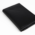 Портмоне мужское, без застёжки, 3 в 1, автодокументы, паспорт, чёрное - Фото 6