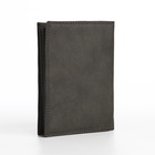 Портмоне мужское без застёжки, 3 в 1, отдел автодокументов, паспорта, карт, купюр, цвет серый - Фото 7