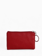 Ключница-кошелёк на молнии, с кольцом, размер 12×1×7.5 см, красная - Фото 5