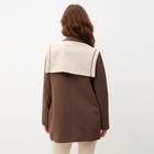 Пиджак женский с накидкой MINAKU: Casual Collection  цвет коричневый, р-р 42 - Фото 5