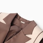 Пиджак женский с накидкой MINAKU: Casual Collection  цвет коричневый, р-р 42 - Фото 7