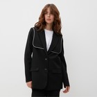 Пиджак женский с накидкой MINAKU: Casual Collection  цвет черный, р-р 42 - фото 320757654