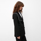 Пиджак женский с накидкой MINAKU: Casual Collection  цвет черный, р-р 42 - Фото 3