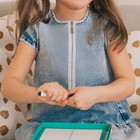 Молния металлическая, №3, неразъёмная, замок автомат, 30 см, чёрная, никель - Фото 3