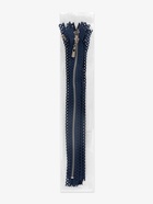 Молния металлическая, №3, неразъёмная, замок автомат, 30 см, тёмно-синяя 9900770