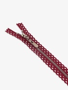 Молния металлическая, №3, неразъёмная, замок автомат, 30 см, бордовая - Фото 3