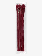 Молния металлическая, №3, неразъёмная, замок автомат, 30 см, бордовая 9900771