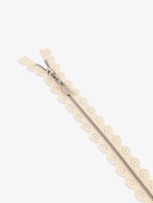 Молния металлическая, №3, неразъёмная, замок автомат, 30 см, бежевая - Фото 3