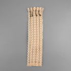 Молния металлическая, №3, неразъёмная, замок автомат, 30 см, бежевая - Фото 4