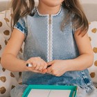 Молния металлическая, №3, неразъёмная, замок автомат, 30 см, тёмно-синяя - Фото 3