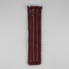 Молния металлическая, №3, неразъёмная, замок автомат, 30 см, бордовая - Фото 4