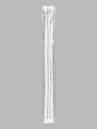 Молния металлическая, №3, неразъёмная, замок автомат, 60 см, звенья цвет никель, белая - Фото 4