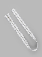 Молния металлическая, №3, неразъёмная, замок автомат, 60 см, белая - Фото 2