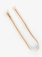 Молния металлическая, №3, неразъёмная, замок автомат, 60 см, бежевая - Фото 2