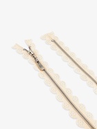 Молния металлическая, №3, неразъёмная, замок автомат, 60 см, бежевая - Фото 3