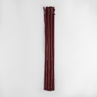 Молния металлическая, №3, неразъёмная, замок автомат, 60 см, бордовая - Фото 4