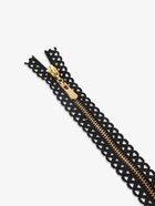 Молния металлическая, №3, неразъёмная, замок автомат, 30 см, чёрная - Фото 3