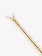 Молния металлическая, №3, неразъёмная, замок автомат, 30 см, бежевая - Фото 3