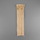 Молния металлическая, №3, неразъёмная, замок автомат, 30 см, бежевая - Фото 4