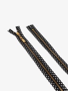 Молния металлическая, №3, неразъёмная, замок автомат, 60 см, декоративная, чёрная - Фото 3