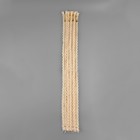 Молния металлическая, №3, неразъёмная, замок автомат, 60 см, бежевая - Фото 4