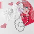 Набор «Выбражулька» 4 предмета: 2 резинки, бусы, браслет цвет белый - Фото 2