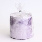 Свеча «Цилиндр» в подсвечнике из гипса, 8,5х8,5х8 см,мрамор с фиолетовыми полосками - Фото 4