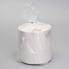 Свеча «Цилиндр» в подсвечнике из гипса, 8,5х8,5х8 см, белый перламутр - фото 23516941