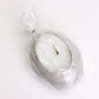 Свеча "Капля" в подсвечнике из гипса,14,5х10х6,5см,темно-бордовый металлик - Фото 4